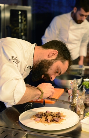 <b>GUSTO IN SCENA 2015 - LA CUCINA DEL SENZA di Enrico Crippa, Andrea Aprea, Paolo Teverini, Manuel e Christian Costardi e Enrico Bartolini  © Alice Ostan </b> - Manuel e Christian Costardi - Ristorante Christian e Manuel (VC)